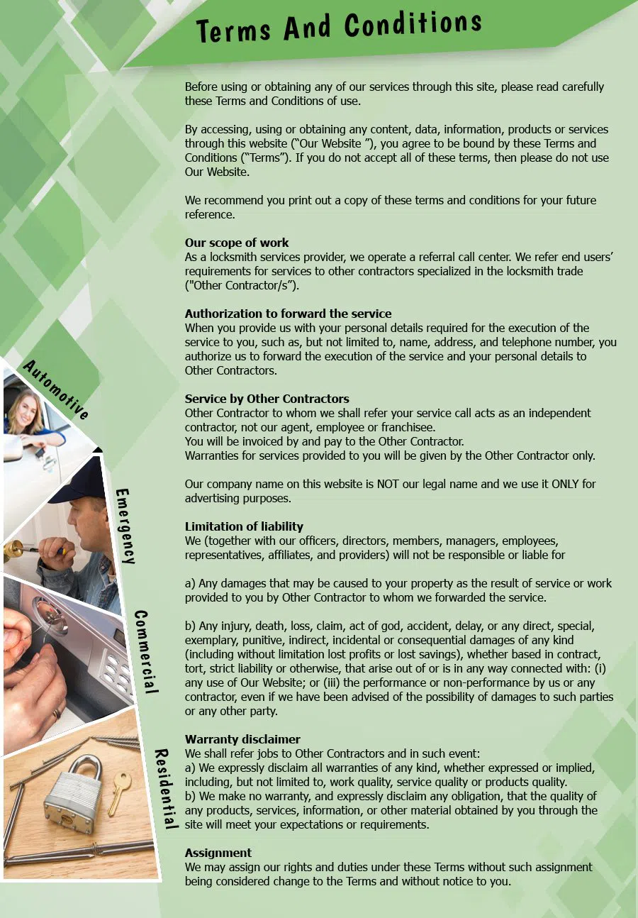 Central Lock Key Store White Plains, NY 914-801-1171 - TermsAndConditions-2